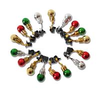 12 palline per barba, 12 giorni di decorazioni natalizie, barba di Natale, palline colorate e ornamenti, divertente scelta di pan di zenzero da uomo, clip da appendere per capelli maleducati, baffi e