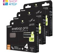 12 Panasonic eneloop Pro Ricaricabile AA HR6 batteries Valigetta 1.2V 2500mAh