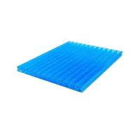 12 pannelli a doppia parete in policarbonato trasparente, isolanti, per illuminazione diurna, pannelli isolanti in policarbonato trasparente, per esterni, giardino, pergole (giallo, 1,05 x 1 m, 4 mm)