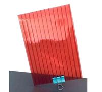 12 pannelli a doppia parete in policarbonato trasparente, isolanti, per illuminazione diurna, pannelli isolanti in policarbonato trasparente, per esterni, giardino, pergole (giallo, 1,05 x 1 m, 4 mm)