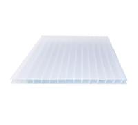 12 pannelli a doppia parete in policarbonato trasparente, isolanti, per illuminazione diurna, pannelli isolanti in policarbonato trasparente, per esterni, giardino, pergole (giallo, 1,05 x 1 m, 4 mm)