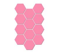 12 pannelli autoadesivi di assorbimento acustico, esagonali, pannelli in schiuma, isolanti ad alta densità, pannelli insonorizzanti per podcast, salotti, uffici (S)