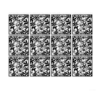 12 pannelli divisori cavi per stanze, pannello divisorio da appendere, design elegante, pannello divisorio per stanze, fai da te, decorazione artistica per la casa (nero)