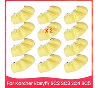 12 panni per scopa a vapore, fodera per aspirapolvere portatile Karcher Easyfix SC2 SC3 SC4 SC5, panno in microfibra per la pulizia