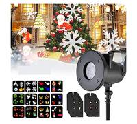 12 Pattern Christmas Snowflake Projector Landscape Lighting Christmas Party LED Stage Light Outdoor Garden Prato Sepolto Luci