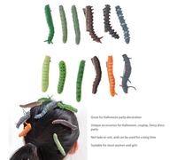 12 PC Clip per capelli Caterpillar, Fashioni punk a 9 dimensioni Clip per capelli animali Accessori per capelli per le ragazze