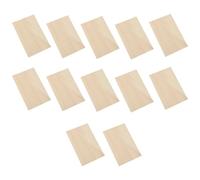 12 PC Sheet di basswood | Schede in legno incompiute di rettangolo sottile per mestieri | Spazi di legno per la creazione di modelli, la lavorazione del, la pirografia, la pittura, il taglio las