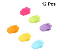 12 Pcs/2sets Segna Bicchieri Silicone Pennarelli Per Scrivere in