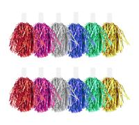 12 Pcs Accessori Per Lo Spirito Di Squadra Pompon Da Cheerleader Pompons