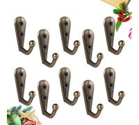 12 PCS Appendi Abiti Da Parete Giacche Muro Gancio Utilità Grucce in Metallo