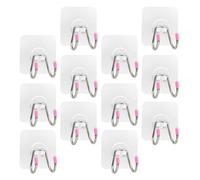 12 Pcs Appendini Da Muro Gancetti Adesivi Forti Ganci Montati Parete