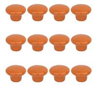 12 pcs Arancione Rotonda Maniglia, Pomello Di Ceramica Per Porte Cassetti Ante Armadio Mobili, Armadio Da Cucina Cassetto Mobili Gabinetto Manopole, Marca Creatwls