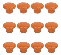 12 pcs Arancione Rotonda Maniglia, Pomello Di Ceramica Per Porte Cassetti Ante Armadio Mobili, Armadio Da Cucina Cassetto Mobili Gabinetto Manopole, Marca Creatwls