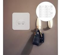 12 Pcs Attaccaglie Adesive Gancetti Adesivi Trasparenti Gancio Trasparente