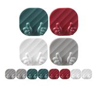 12 Pcs Attaccaglie Adesive Ganci Da Muro Adesivi Appesi Appiccicosi