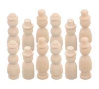 12 Pcs Bambolotto Peg Doll Legno Artigianato in Non Finito Figura Della Bambola