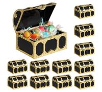 12 PCS Baule Pirata Decorativo Dei Pirati Cassa Del Di Plastica