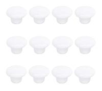 12 pcs Bianco Rotonda Maniglia, Pomello Di Ceramica Per Porte Cassetti Ante Armadio Mobili, Armadio Da Cucina Cassetto Mobili Gabinetto Manopole, Marca Creatwls