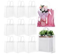 12 Pcs Borsette Bomboniere Sacchetti Con Manici Sacchi Trasparenti