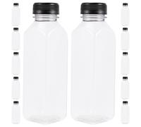12 Pcs Bottiglie Vuote Bottiglia Trasparente Per Il Succo Riutilizzabile
