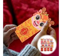 12 Pcs Buste Da Lettera Rosse Tasca Per Soldi Rossa Busta Hong Bao