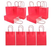 12 Pcs Buste Di Carta Con Manici Sacchetti Per Feste Borse Della Spesa in