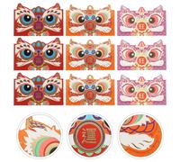 12 Pcs Buste Lettere Rosse Di Denaro Per Contanti Il Capodanno Cinese