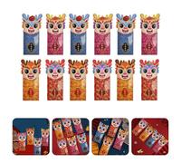12 Pcs Buste Rosse Cinesi Busta Rossa Per Il Capodanno Cinese Pacchetto Rosso