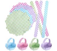 12 Pcs Cestini Per Conigli Ovetti Pasquali Decorazione Delle Uova Di