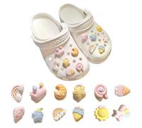 12 PCS Charm Crocs, Jibbitz Crocs, Shoe Charm, Accessori Fai-da-te, Ciondoli per Decorazioni per Scarpe, Cristallo Diamante Bling Scarpe Accessori, Ragazze, Donne