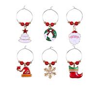 12 PCS Christmas Party Accessories for Parties Segnabicchieri Segnacalici