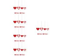 12 Pcs Ciondolo Cuore Decorazione Per Feste Di San Arredamento Del