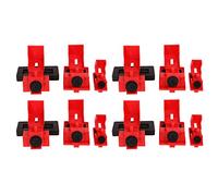 12 Pcs Circuit Breaker Lockout Kit, 12 Pcs Nylon Clamp On Lockout Tagout Device for Electrical Safety in Industrial and Home Use