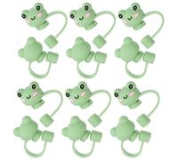 12 Pcs Copertura Cannuccia Tappi Cannucce Di Paglia Carina Silicone