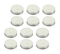 12 Pcs Copri Tazza Con Foro Per Cannuccia Coperchi Conserve Bocca Larga
