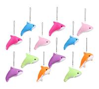 12 Pcs Delfini Portachiavi Ciondolo Forma Di Delfino Imbottito Kawaii Peluche