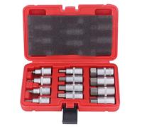 12 pcs Drive Set Set ad alta durezza Resistente all'impatto resistente al set di socket Master da 1/2 pollici per la riparazione automatica e l'edilizia durevole materiale in