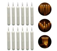 12 Pcs Flameless LED Lights Candeline Candele Coniche Senza Fiamma