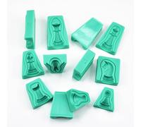 12 Pcs Forme Per Dolci Stampo Fondente Stampi in Silicone Colata Di
