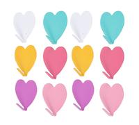 12 Pcs Ganci Forma Di Cuore Gancio Adesivo Muro Adesivi Da Parete