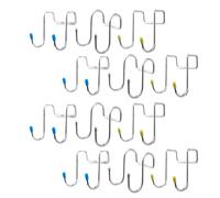 12 Pcs Gancio Appendiabiti Da Porta Per Grucce in Acciaio Inossidabile Vestiti