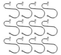 12 Pcs Gancio Per Cortina Di Ferro Appendi Tende Da Doccia Metallo