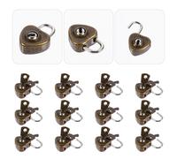 12 Pcs Lucchetti Per Bagagli Lucchetto Cuore Serratura Del Lock Forma Di
