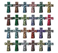 12 PCS Magnetic Cross Bookmarks - Christian Religious Bible Verse Book Marks, with Inspiration Sayings, for Study, Readers, Teachers, Students (24 pcs)