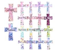 12 PCS Magnetic Cross Bookmarks - Christian Religious Bible Verse Book Marks, with Inspiration Sayings, for Study, Readers, Teachers, Students (16 pcs-A)