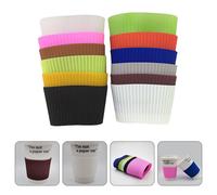 12 Pcs Manicotto Per Bottiglia in Silicone Manica Della Tazza Custodia D'acqua