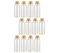 12 Pcs Mini Barattoli Di Bottiglie Miniatura Con Tappi Sughero