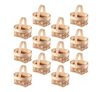 12 Pcs Mini Cestini Cesta Piccola Cestino Intrecciato Per Bomboniere
