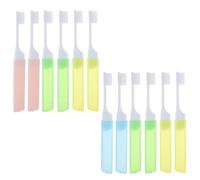 12 Pcs Mini Spazzolino Da Viaggio Pieghevole Denti Spazzolini Portatili