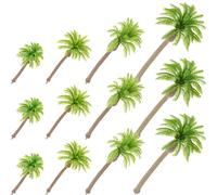 12 Pcs Modello Di Albero in Miniatura Palma Finta Plastica